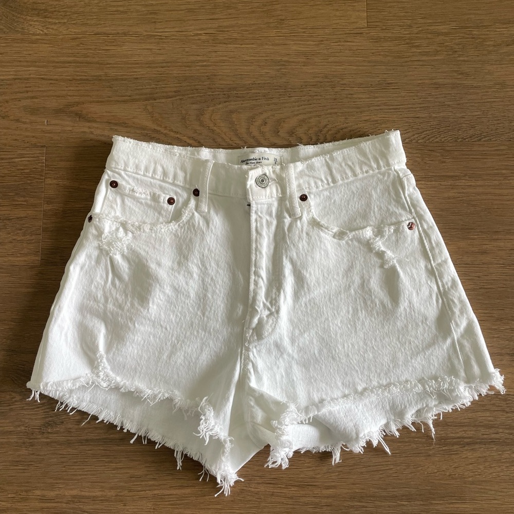 Abercrombie & Fitch Curve Love High Rise Mom Shorts